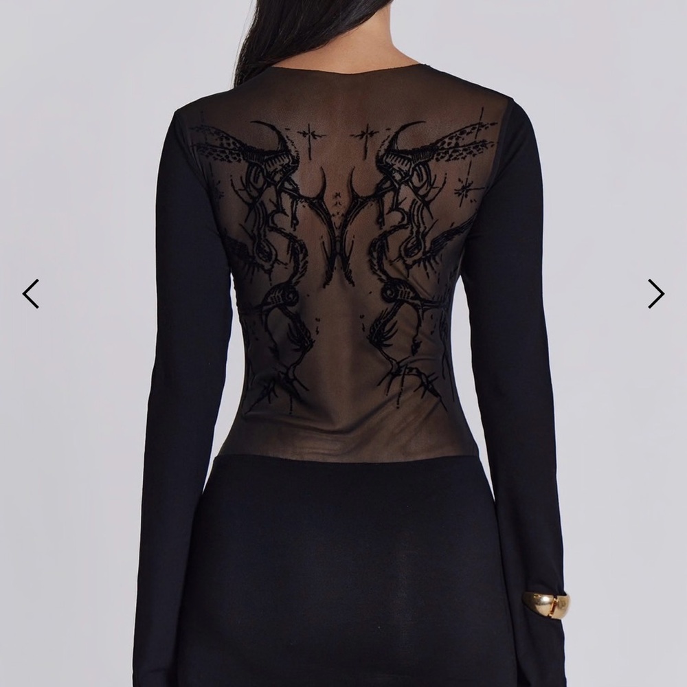 NWT Jaded London Mini Dress With Mesh Design Back
